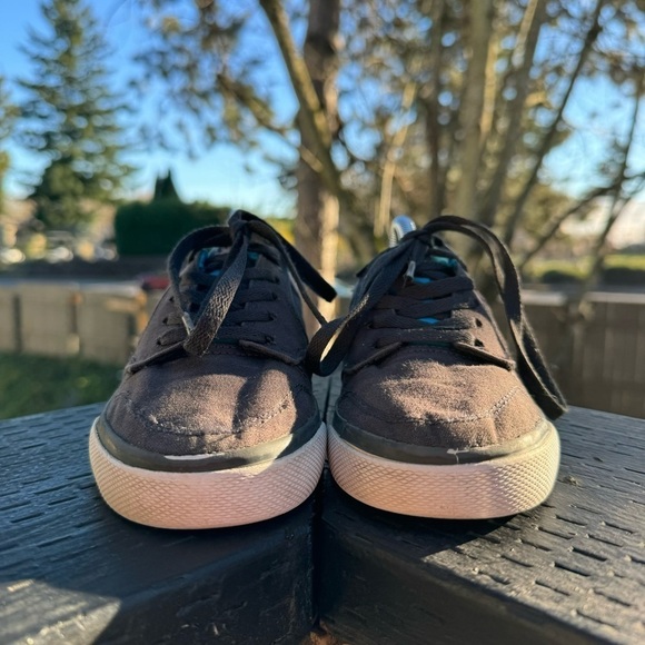 DC Kids Nyjah Vulc TX Blue‎ & Gray Skate Shoes Size 1 - Picture 2 of 9